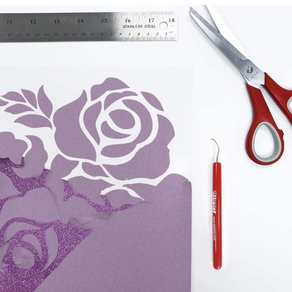 20" x 12" Glitter Lavender Siser Easyweed HTV Heat Transfer Iron-On Vinyl - Picture 4 of 6